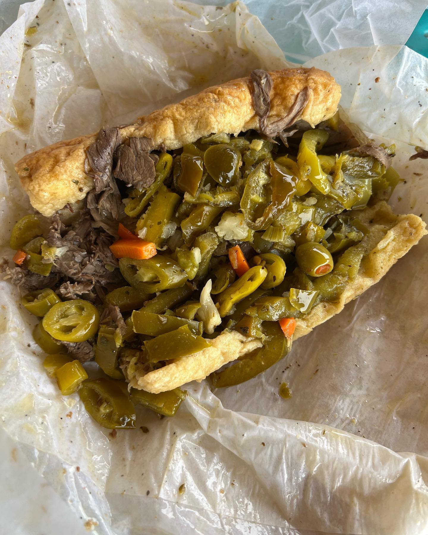 Italian Beef (Dipped w/ Hot Giardiniera)